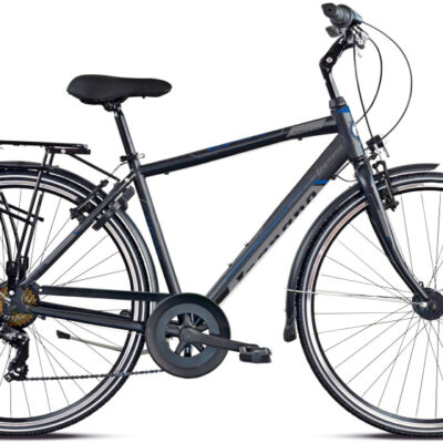 Vélos hommes Cambridge 28 Pouces 58 cm Homme 7SP V-Brake Gris mat/Noir - Legnano