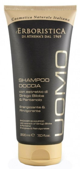 Gel de douche shampooing 2-en-1 Uomo 200 ml vegan transparent - L'Erboristica – Image 2