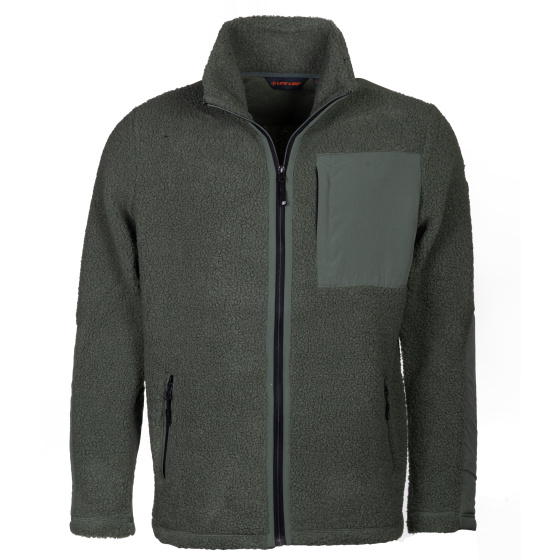 Vestes Outdoor Artic Sherpa Veste polaire homme verte taille 3XL - Life Line – Image 3