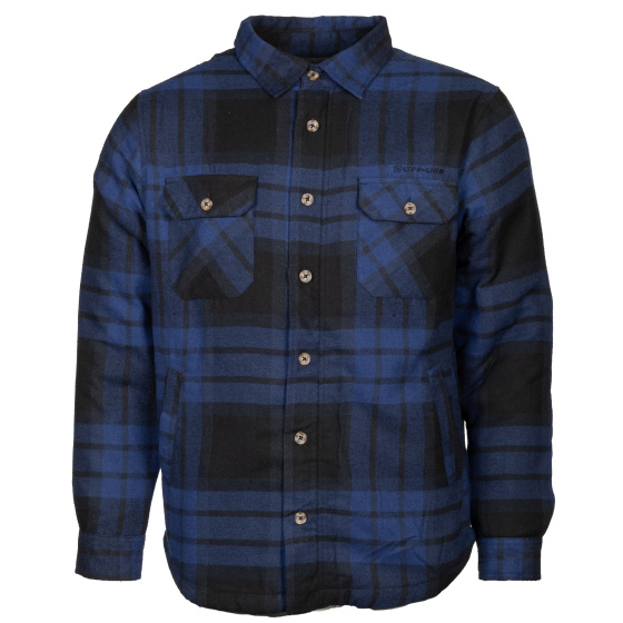 Vestes Outdoor Jervis Chemise en flanelle matelassée hommes bleu/noir taille 3XL - Life Line – Image 3