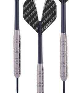 Darts Jeu de fléchettes Steeltip 23 grammes Argent/Noir 3 pièces - Longfield Darts
