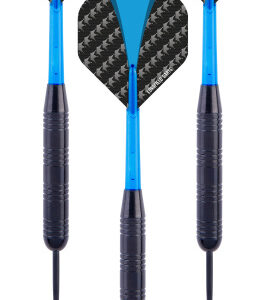 Darts Jeu de fléchettes Steeltip 23 grammes Noir/Bleu 3 pièces - Longfield Darts