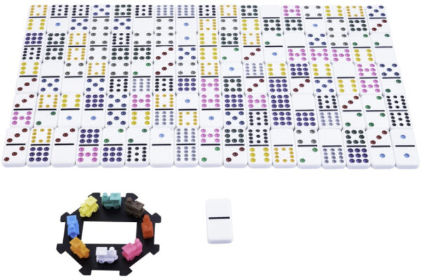 Jeux de société Mexican Train Jeu de dominos Double 12 Boîte en bois - Longfield Games – Image 4