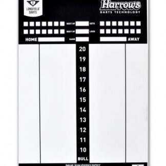 Darts Tableau d'affichage pour fléchettes avec livre de règles 45x 30 cm - Longfield Games