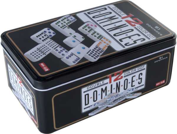 Jeux de société Jeu de dominos Double 12 en boîte 91 briques - Longfield Games – Image 8