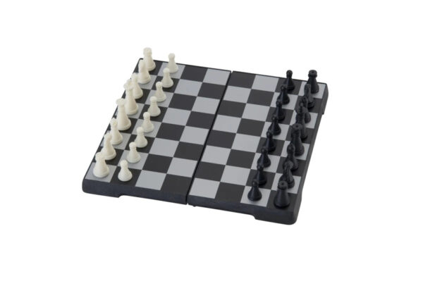 Jeux de voyage Jeu d'échecs de voyage 16x16 cm pliable noir - Longfield Games – Image 8