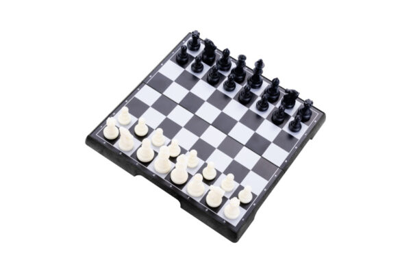 Jeux de voyage Jeu d'échecs de voyage 16x16 cm pliable noir - Longfield Games – Image 10