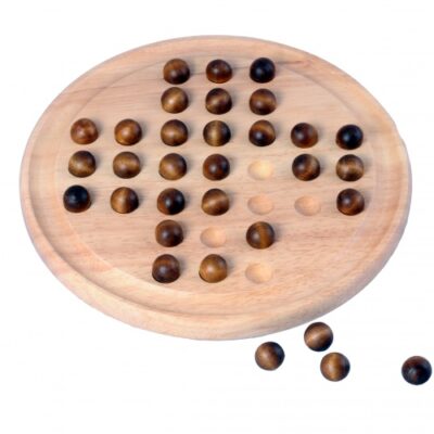 Jeux de société solitaire bois/caoutchouc 23 cm naturel - Longfield Games
