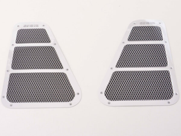 Set d'autocollants d'entrée d'air 2x env.180 x 130 mm universel -
