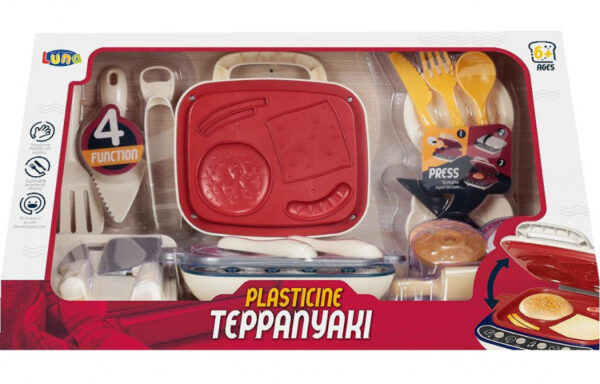Argile teppanyaki playset junior 20 pieces blanc/rouge - Luna – Image 2