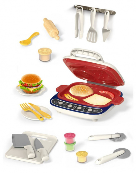 Argile teppanyaki playset junior 20 pieces blanc/rouge - Luna – Image 3