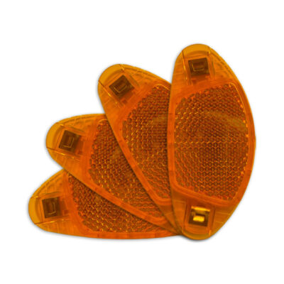 Réflecteurs Réflecteur de rayon vélo 4 pièces orange - Lynx