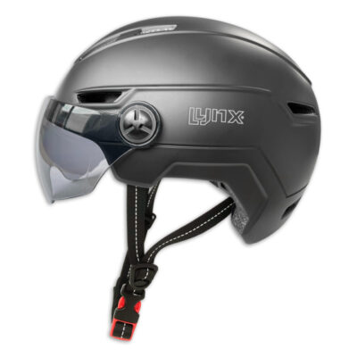 Casques adultes Visor Pro Casque Scooter et Vélo avec Visière NTA8776 Noir taille 58-61 cm (L/XL) - Lynx