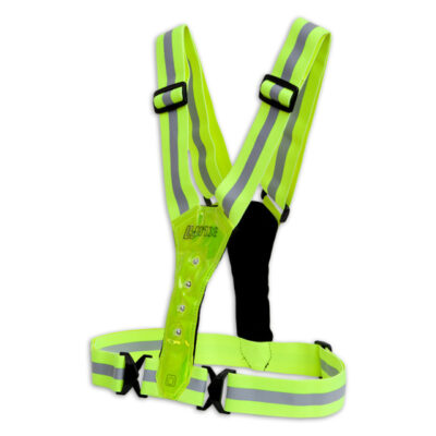 Reflection vests Gilet de course USB rechargeable jaune avec éclairage Taille unique - Lynx