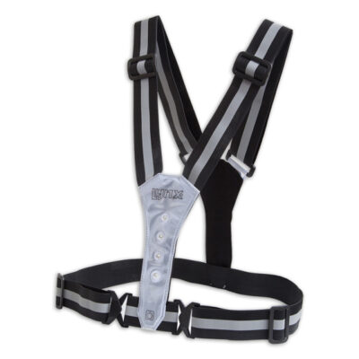 Reflection vests Gilet de course USB rechargeable noir avec éclairage Taille unique - Lynx