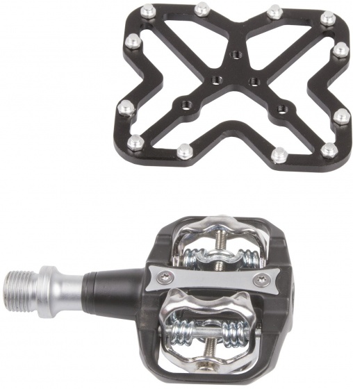Pédale éléments plate-forme pour SPD et look click pedals noir 2 pièces - M-Wave – Image 3