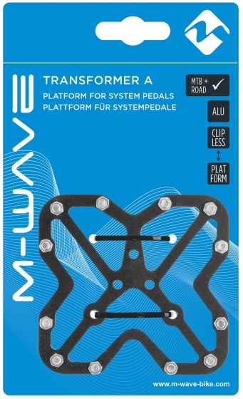 Pédale éléments plate-forme pour SPD et look click pedals noir 2 pièces - M-Wave – Image 4