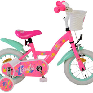 Children bikes Barbie 12 Pouces 20 cm Fille Frein à rétropédalage Rose/Vert-menthe - Mattel