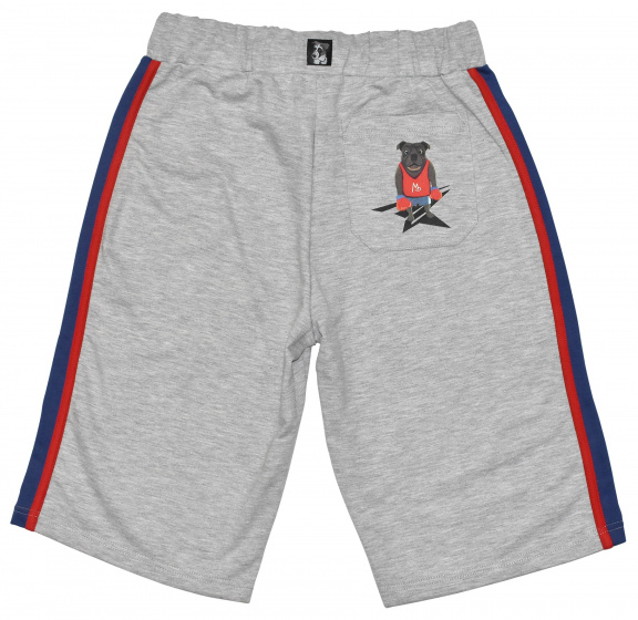 Pantalons short Vito garçons polycoton gris taille 164 - Max Buddies – Image 3