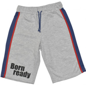Pantalons short Vito garçons polycoton gris taille 140 - Max Buddies