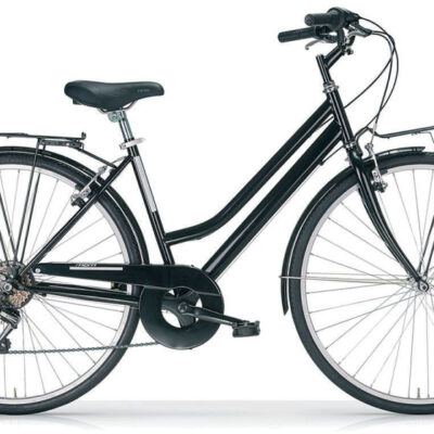 Vélos de transport dames Touring 28 Pouces 46 cm Femme 6SP V-Brake Noir - MBM