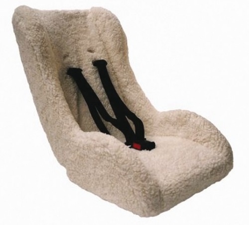 Chaises bakfiets insert siège harnais 5 points 8-18 mois mouton blanc - Melia