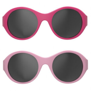 Lunettes de soleil Lunettes de soleil pour enfants Click & Change 0-2 ans rose 2 pcs - Mokki