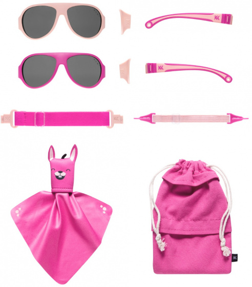 Lunettes de soleil Lunettes de soleil Click & Change pour enfants 2-5 ans rose 2 pcs - Mokki – Image 3