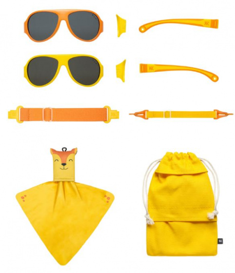 Lunettes de soleil Lunettes de soleil Click & Change pour enfants 2-5 ans jaune 2 pcs - Mokki – Image 3