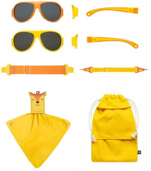 Lunettes de soleil Lunettes de soleil Click & Change pour enfants 2-5 ans jaune 2 pcs - Mokki – Image 4