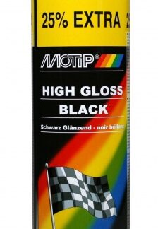 Cycling varnish laque acrylique aérosol haute brillance noir 500 ml - Motip