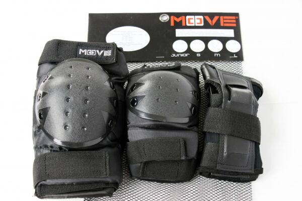 Protections skate Skatebeschermset 3-Piece Kids Junior Black - Move