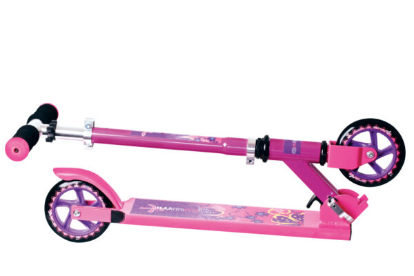 Children's scooters scooter à 2 roues pour enfants Frein à pied pliable rose/violet - Muuwmi – Image 4