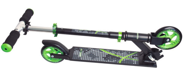 Children's scooters scooter 2 roues pour enfants Frein à pied pliable Noir/vert - Muuwmi – Image 4