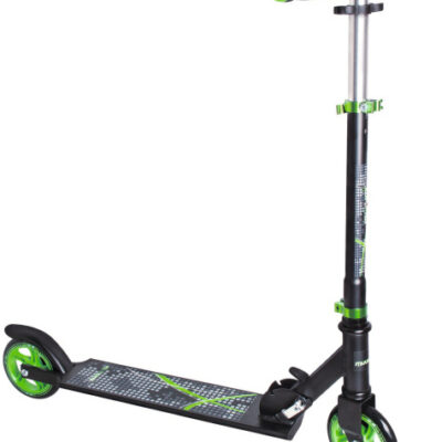 Children's scooters scooter 2 roues pour enfants Frein à pied pliable Noir/vert - Muuwmi