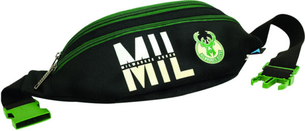 Sacs à fesses Milwaukee Bucks sac de taille junior noir/vert taille unique - NBA