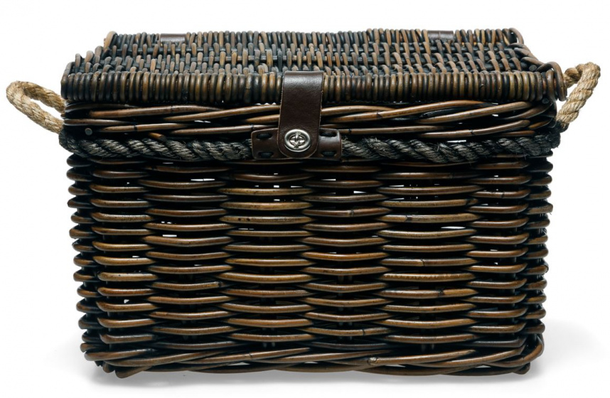 Paniers vélos panier à vélo Melbourne 45 litres 45 x 33 cm rotin marron - New Looxs – Image 2