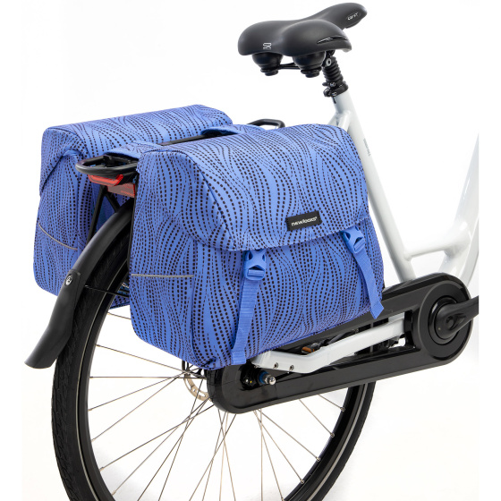 Sacs à vélo double Joli Alma sac double 37 litres déperlant bleu - New Looxs – Image 5