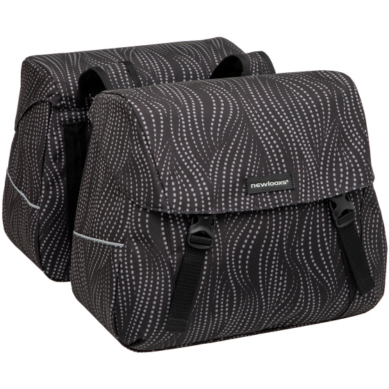 Sacs à vélo double Joli Alma sac double 37 litres déperlant noir - New Looxs