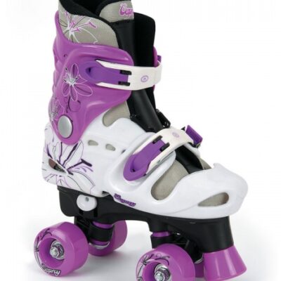 Patins à roulettes patins à roulettes réglables filles blanc/violet taille 32-36 - Osprey
