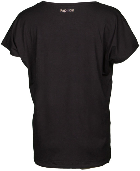 Shirts de sport Chemise de sport ample à col rond pour femmes, noir, taille S - Papillon – Image 3