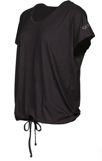 Shirts de sport Chemise de sport ample à col rond pour femmes, noir, taille S - Papillon – Image 4