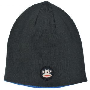 Bonnets chapeau réversible junior coton noir/bleu taille unique - Paul Frank