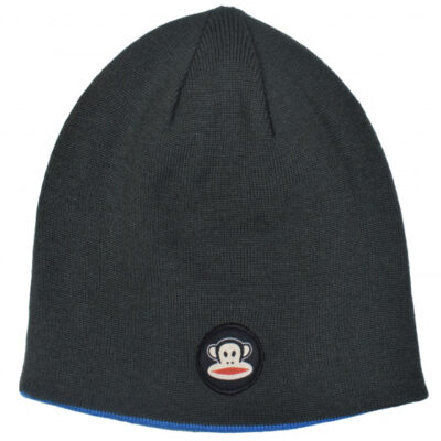 Bonnets chapeau réversible junior coton noir/bleu taille unique - Paul Frank