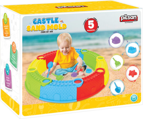 Bacs à sable Castle Moules pour bac à sable avec accessoires 13 pièces - Pilsan – Image 3