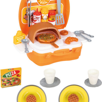 Toy food jeu de pizzas orange 35 pièces - Pilsan