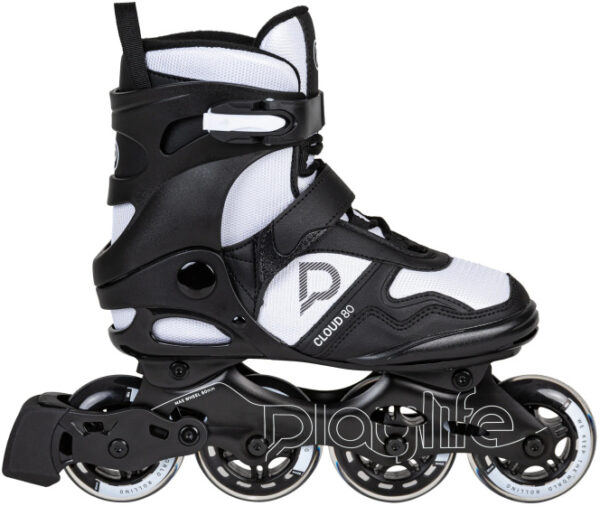 Patins à roulettes en ligne Cloud Patins à roues alignées Fitness 82A noir/blanc taille 42 - Playlife – Image 2