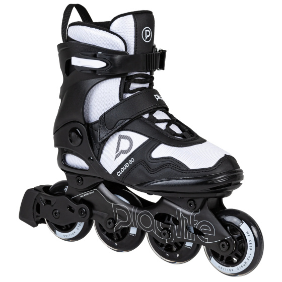 Patins à roulettes en ligne Cloud Patins à roues alignées Fitness 82A noir/blanc taille 42 - Playlife – Image 3