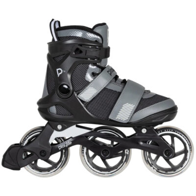 Patins à roulettes en ligne GT 110 Fitness Inline Skates Noir/Gris taille 43 - Playlife