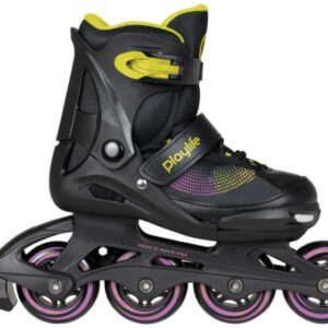 Patins à roulettes en ligne patins inline Joker hardboot 82A noir/jaune taille 37-40 - Playlife